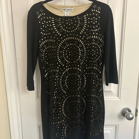 Papillon L dress cut-outs with gold underlay. 4/100 Talbots RL Max S and Pap - Picture 9 of 11